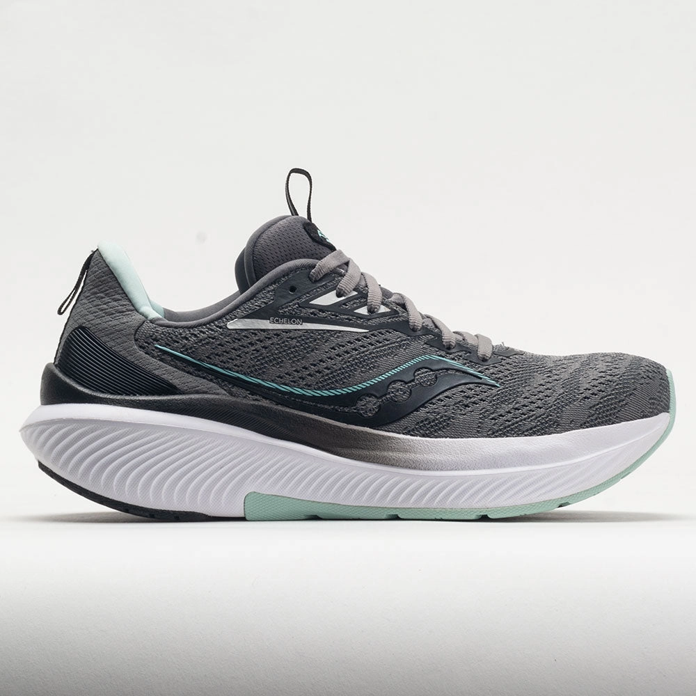 Saucony Echelon 9 Women's  Charcoal/Ice snug shoes