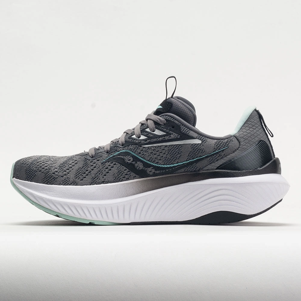 Saucony Echelon 9 Women's  Charcoal/Ice logo - sequined shoes microfiber - upper shoes