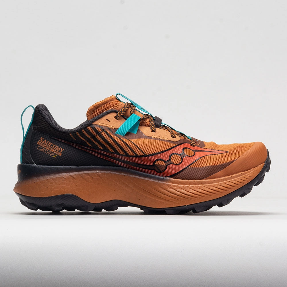gravel biking shoes running in a dance studio shoes Saucony Endorphin Edge Men's  Clay/Basalt