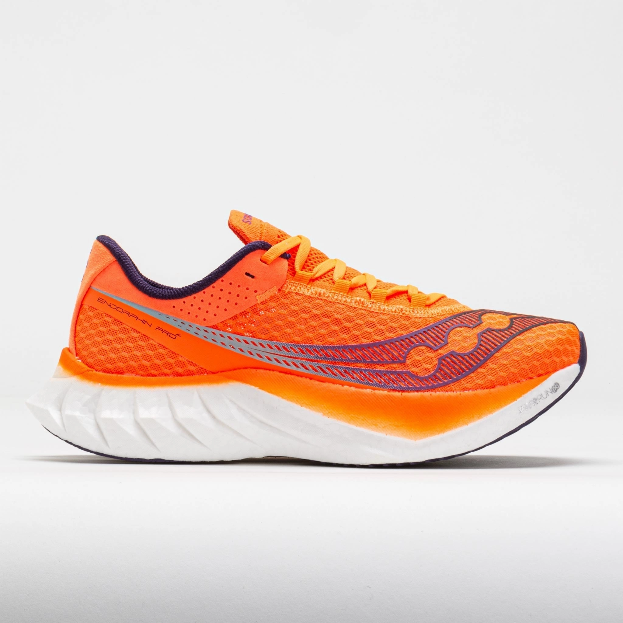 Saucony Endorphin Pro 4 Men's  ViZiOrange running with a gum rubber outsole ultra - marathon running shoes