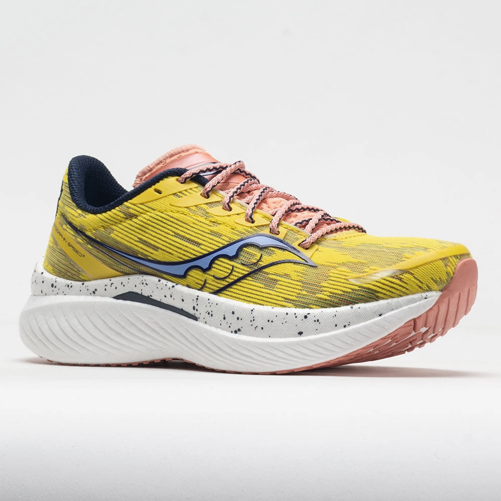 Saucony Endorphin Speed 3 Women's  Yellow midfoot - strike shoe answer