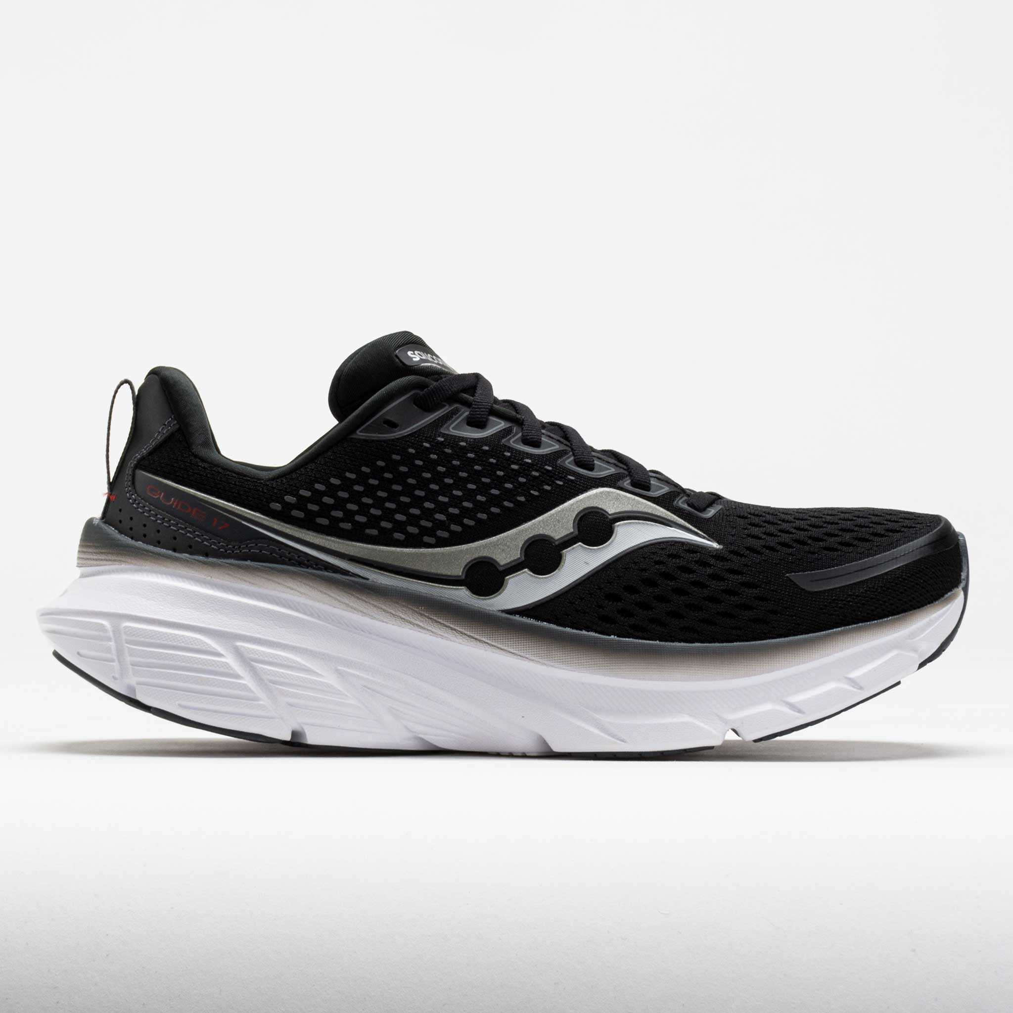 enjoyable run Impact Cushioning Saucony Guide 17 Men's  Black/Shadow