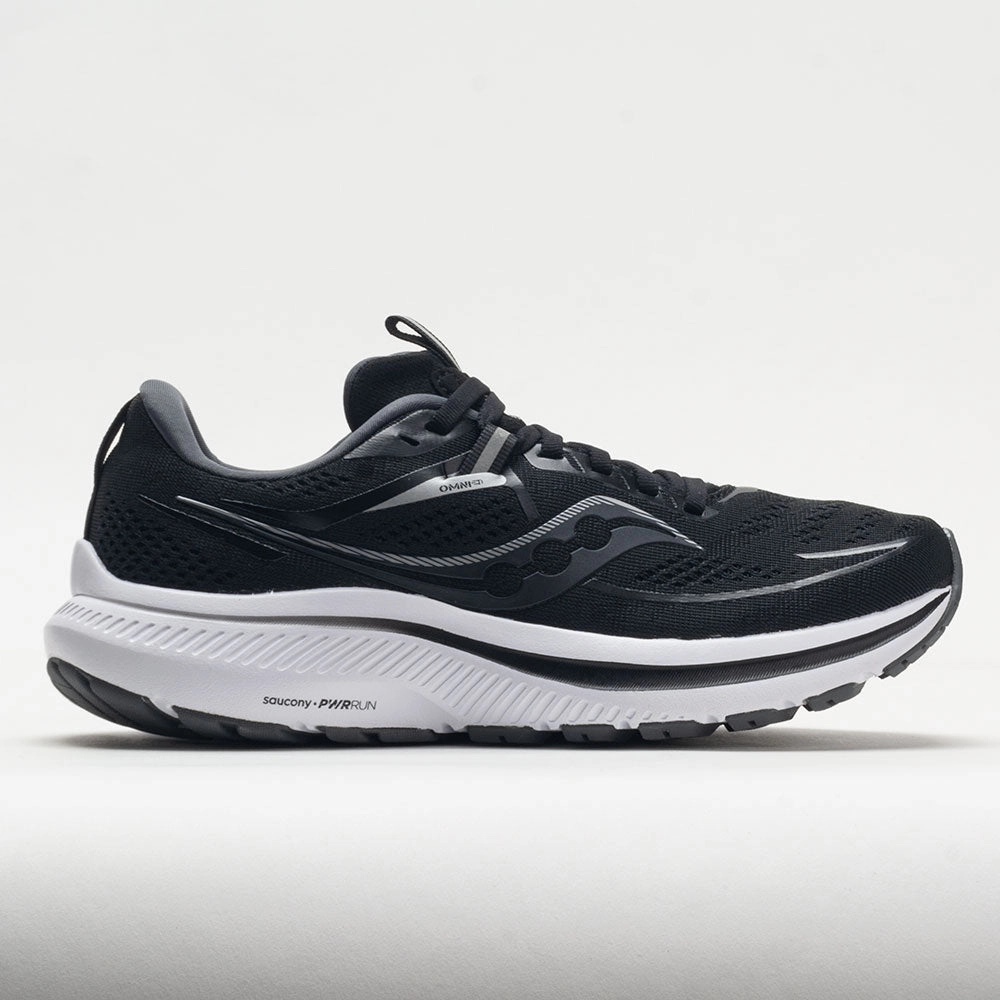 men's sports footwear AntiSlip Saucony Omni 21 Men's  Black/White