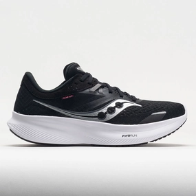 Saucony Ride 16 Women's  Black/White running in hard tracks shoes running shoes for marathons