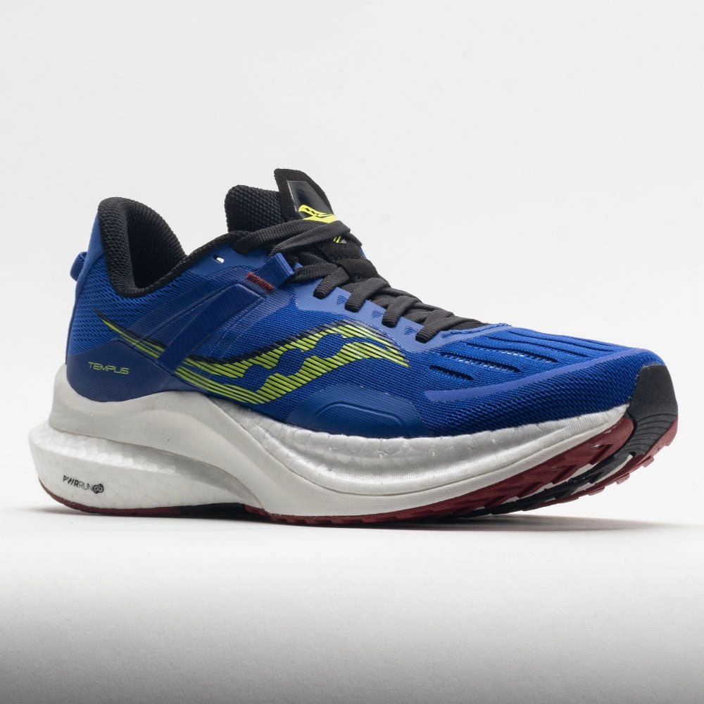 evening runs waterproof - feature shoes Saucony Tempus Men's  Blue Raz/Acid