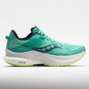 Saucony Tempus Women's  Cool Mint/Acid high - traction shoes running in a coral reef area shoes