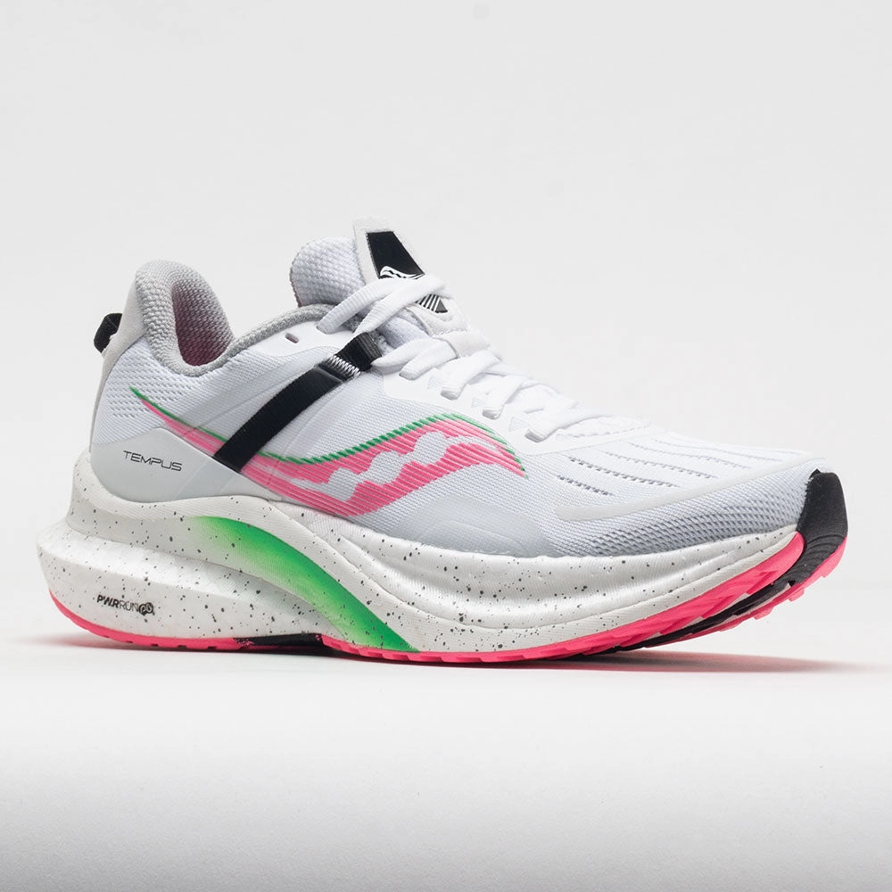 lightweight breathable shoes Saucony Tempus Women's  White/ViZiPink