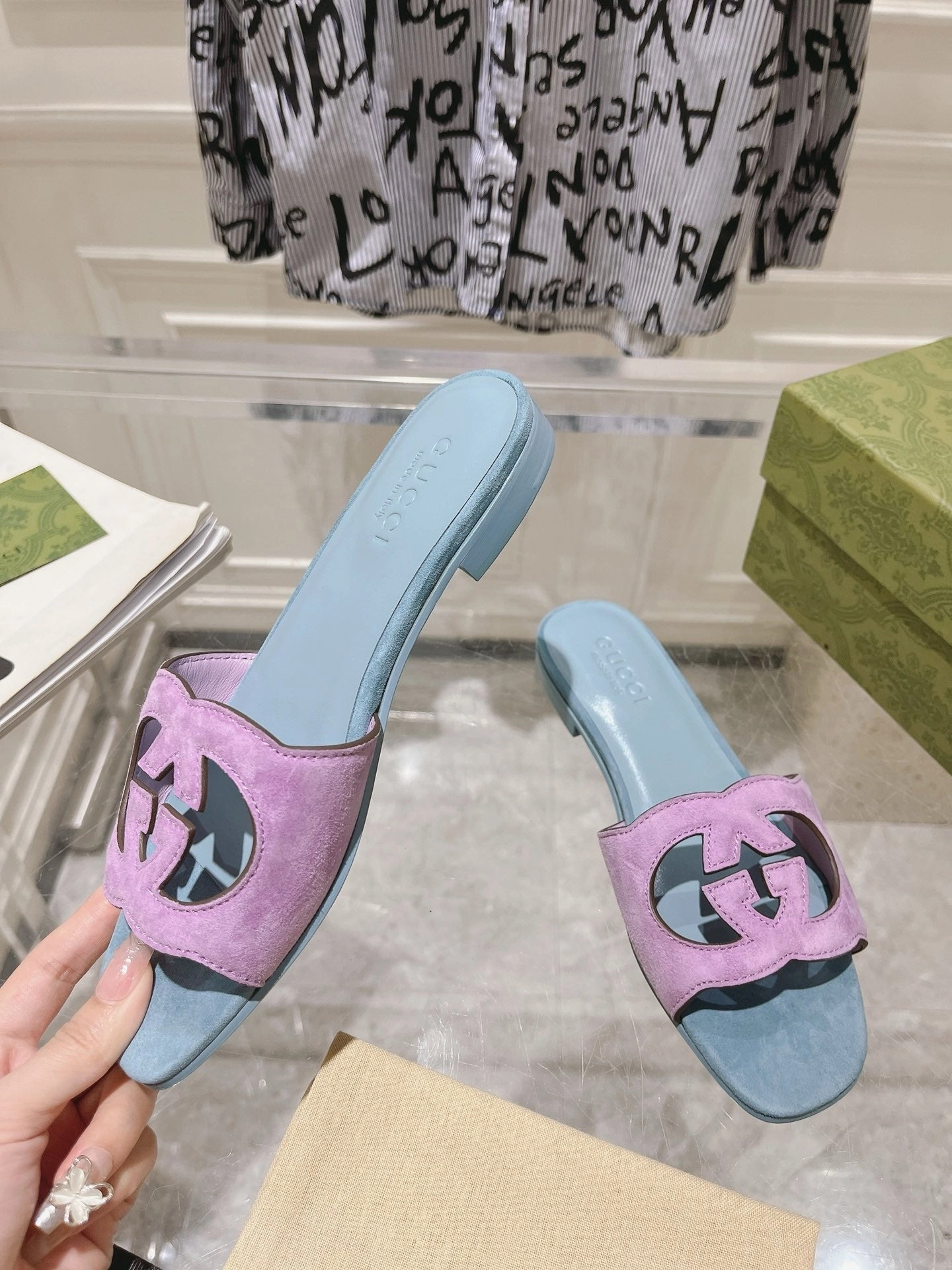 Woven SE1394 GC Silde Sandals / Size5-11