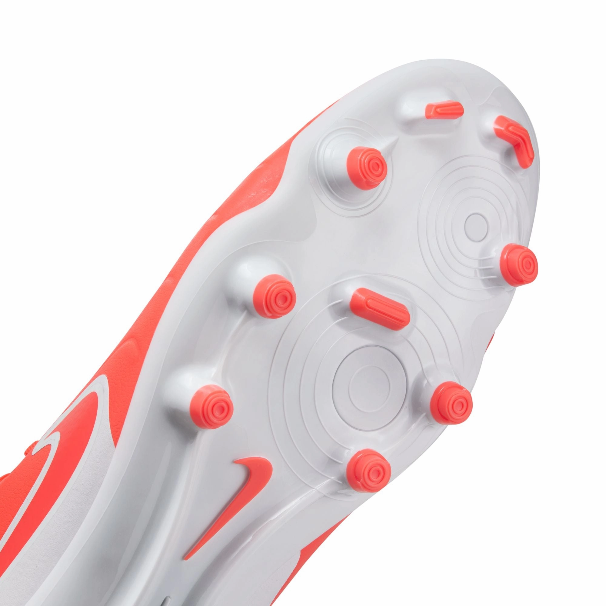 foot strength Nike Tiempo Legend 10 Academy FG Firm Ground Soccer Cleats - Hot Lava/ White