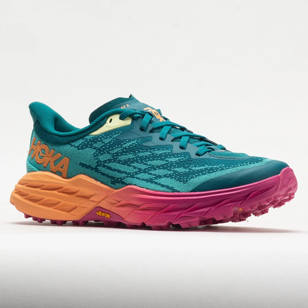 HOKA Speedgoat 5 Women's  Deep Lake/Ceramic running in high - altitude areas flat - sole shoes