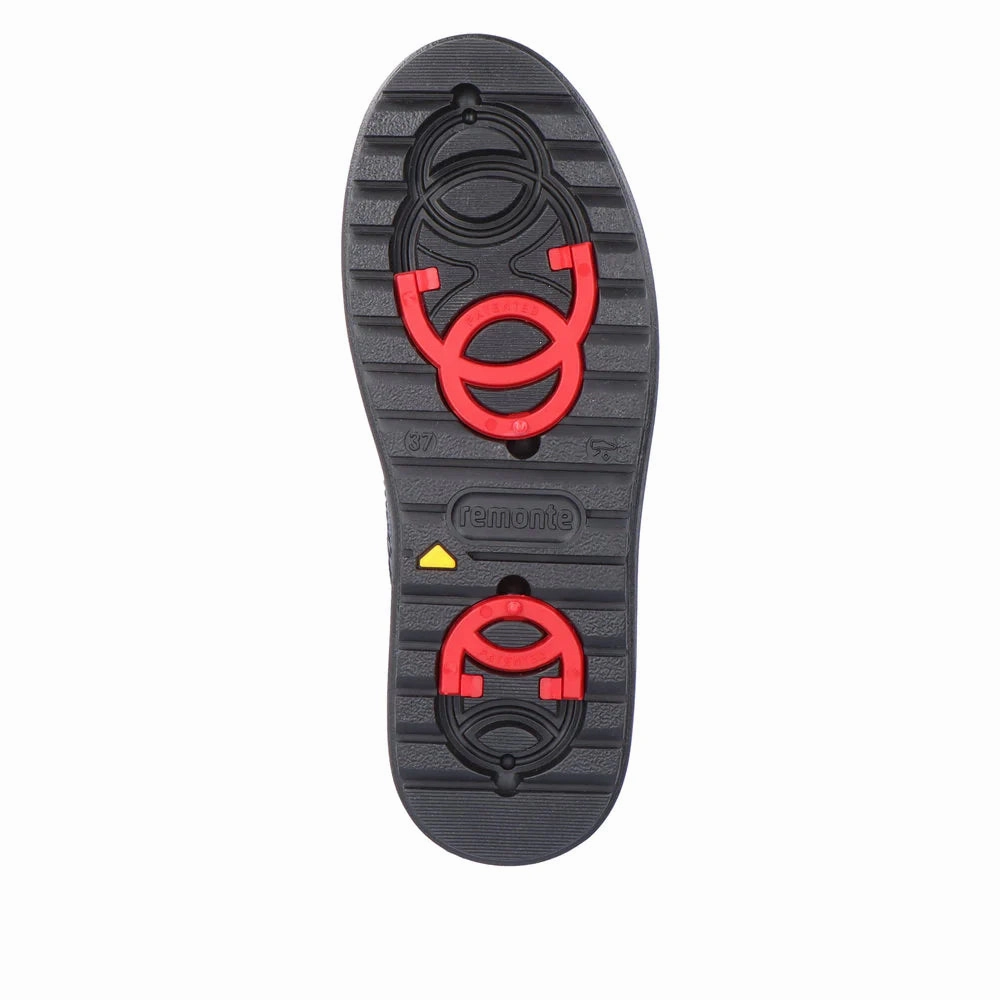 Comfortable Insole Comfortable Wear D0U71-01 Black Mid RTex Lace/Side Zip