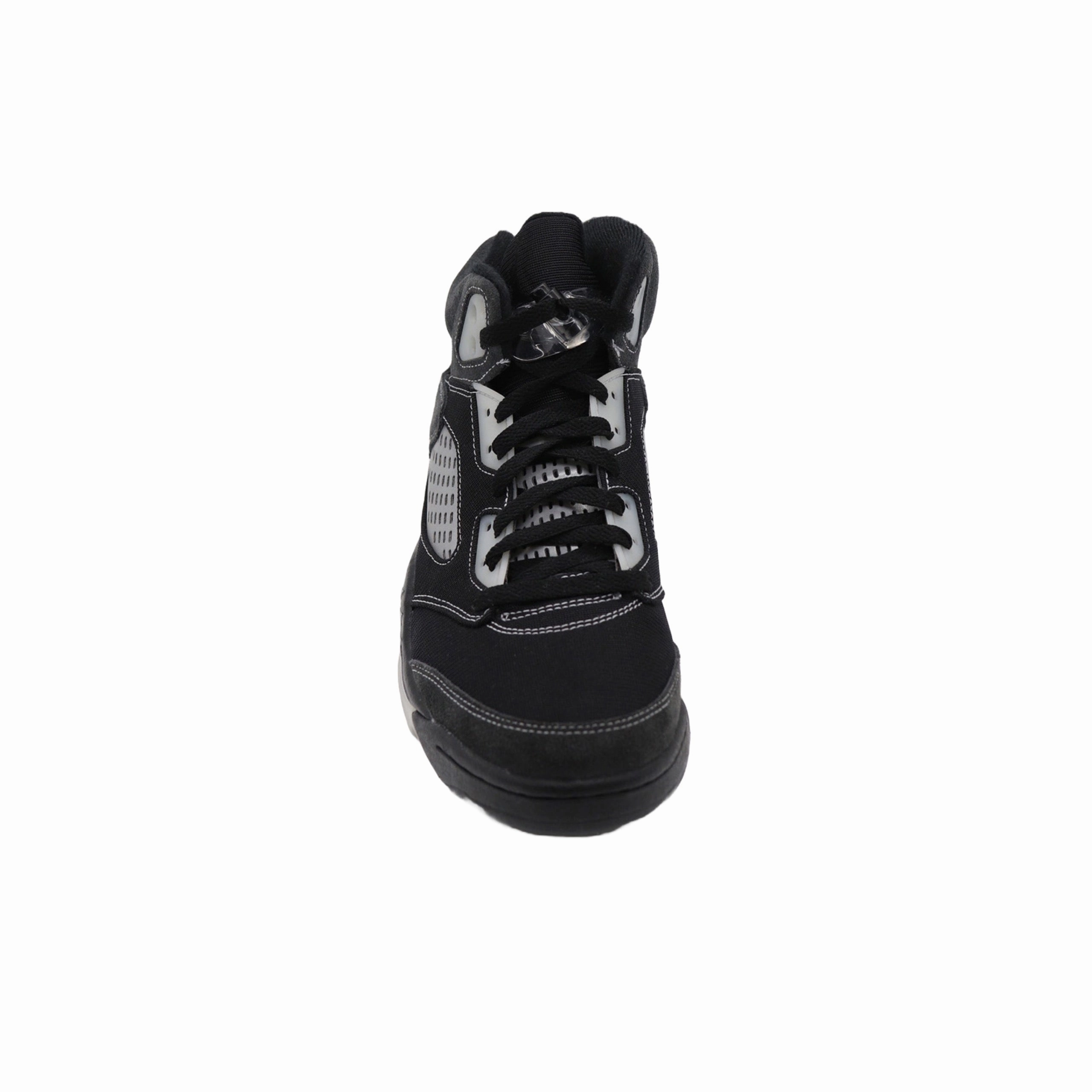 Air Jordan 5, Anthracite mid - top supportiveness diamond - design shoes