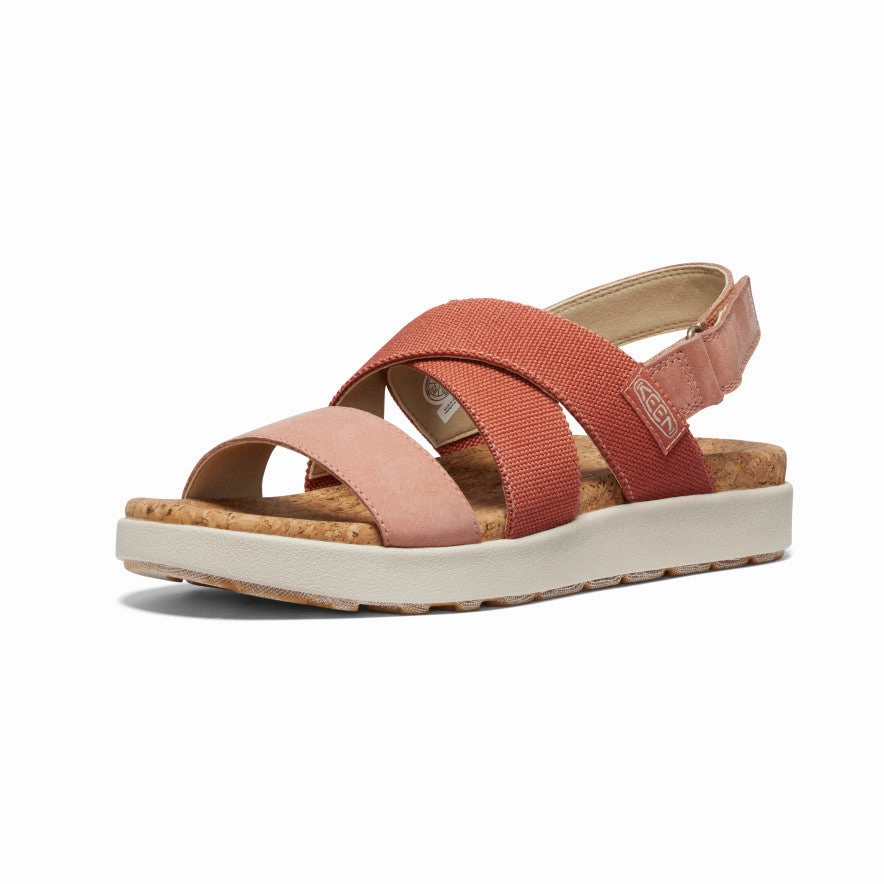 Elle Criss Cross Baked Clay/Cork Seaside Stroll