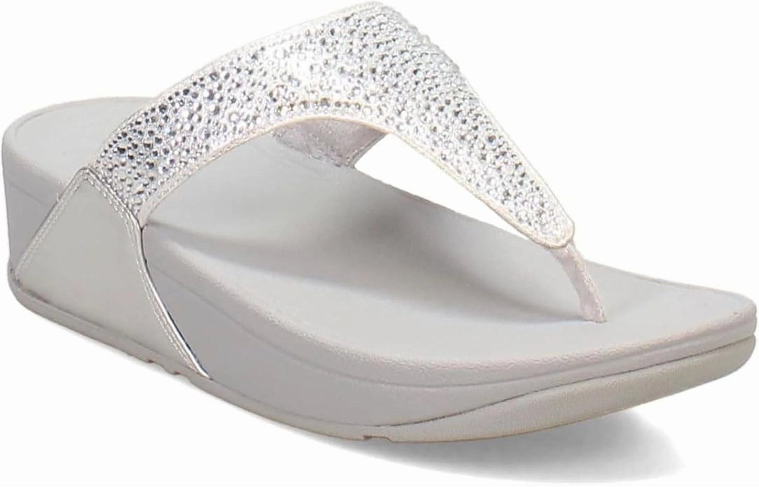 FitFlop Women's LULU Crystal-Mix Toe-Post Sandals Fashion-Forward Design Wraparound Strap