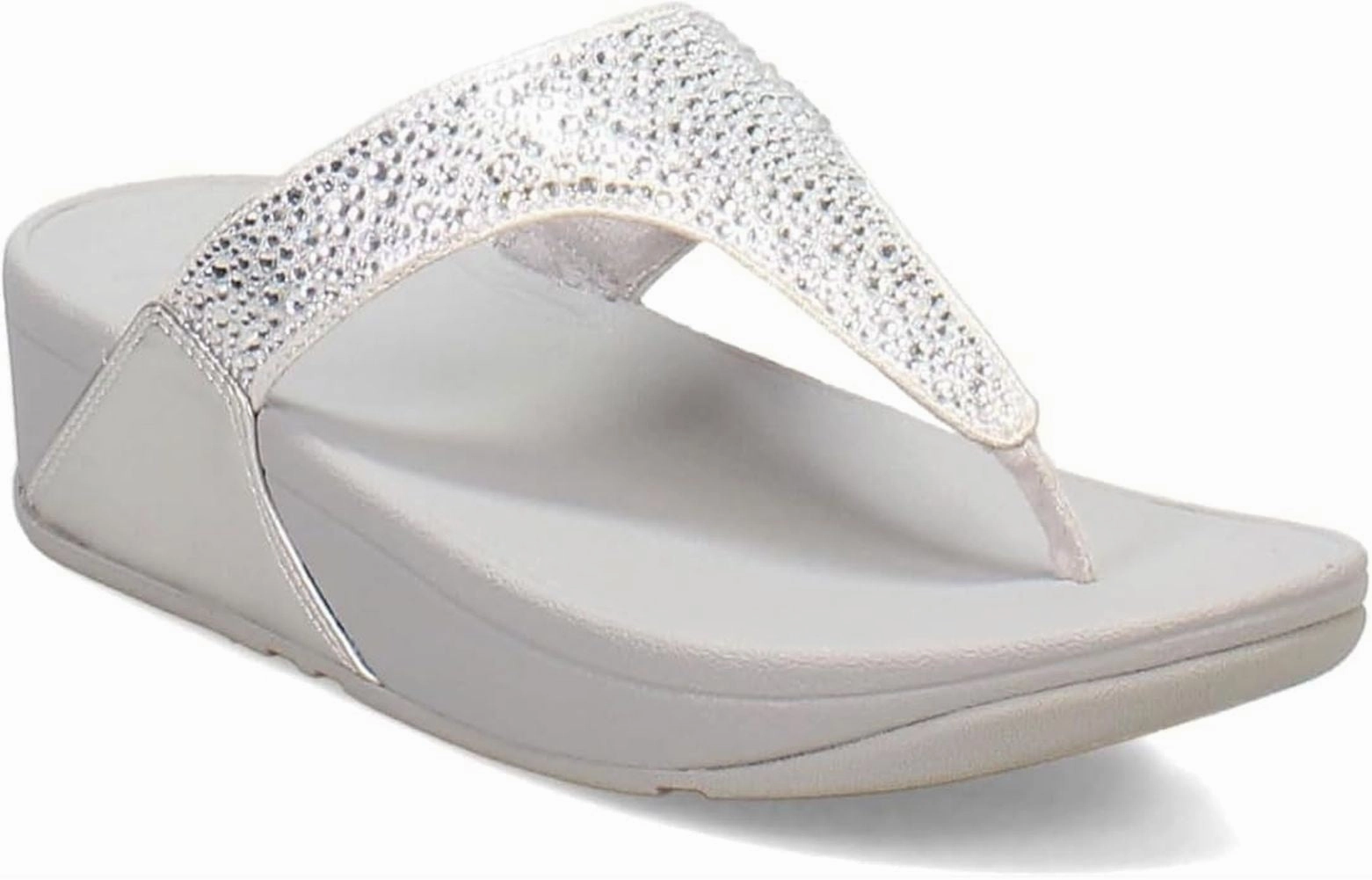 Lightweight Outdoor Footwear Comfortable Straps FitFlop Women's LULU Crystal-Mix Toe-Post Sandals