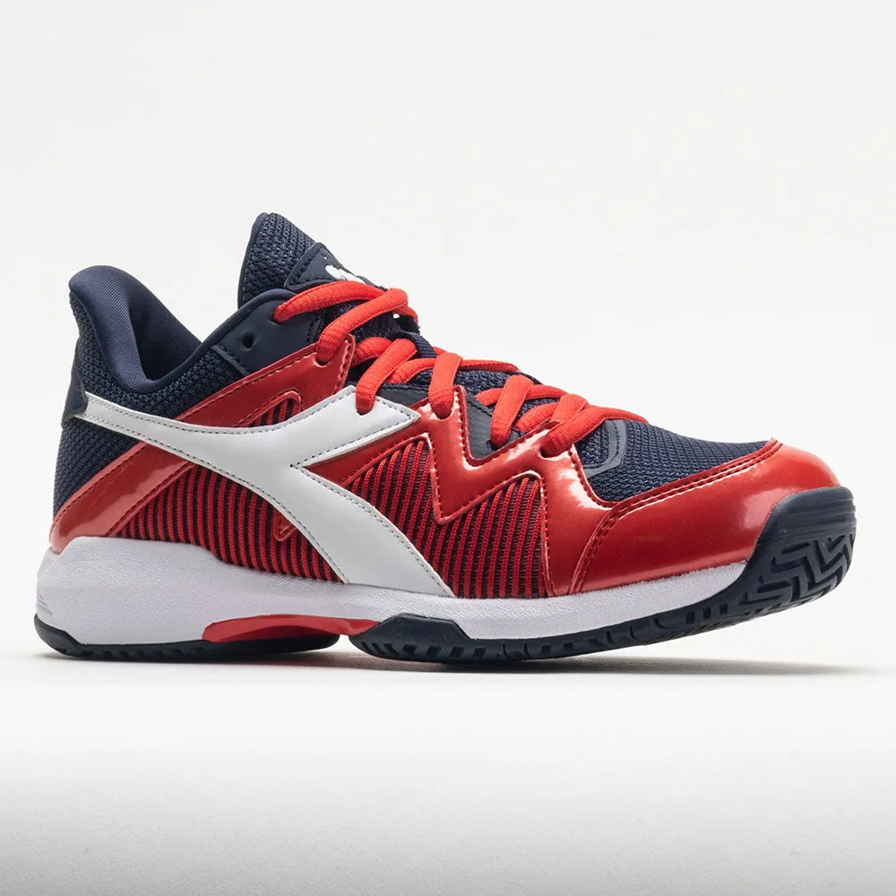 Diadora B.Icon 2 Junior  Blue Corsair/White/Fiery Red Soft surface running