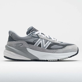 New Balance 990v6 Junior  Grey/Silver Travel Shoes Pronation correction