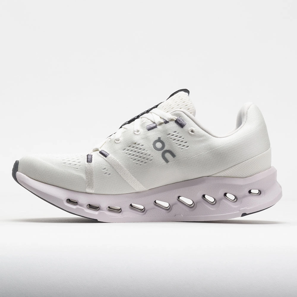 On Cloudsurfer Men's  White/Frost asphalt running wear mid - range shoes