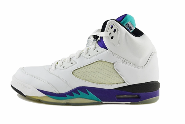 hidden lacing shoes cultural - event running shoes Air Jordan 5 "Grape" (2006)
