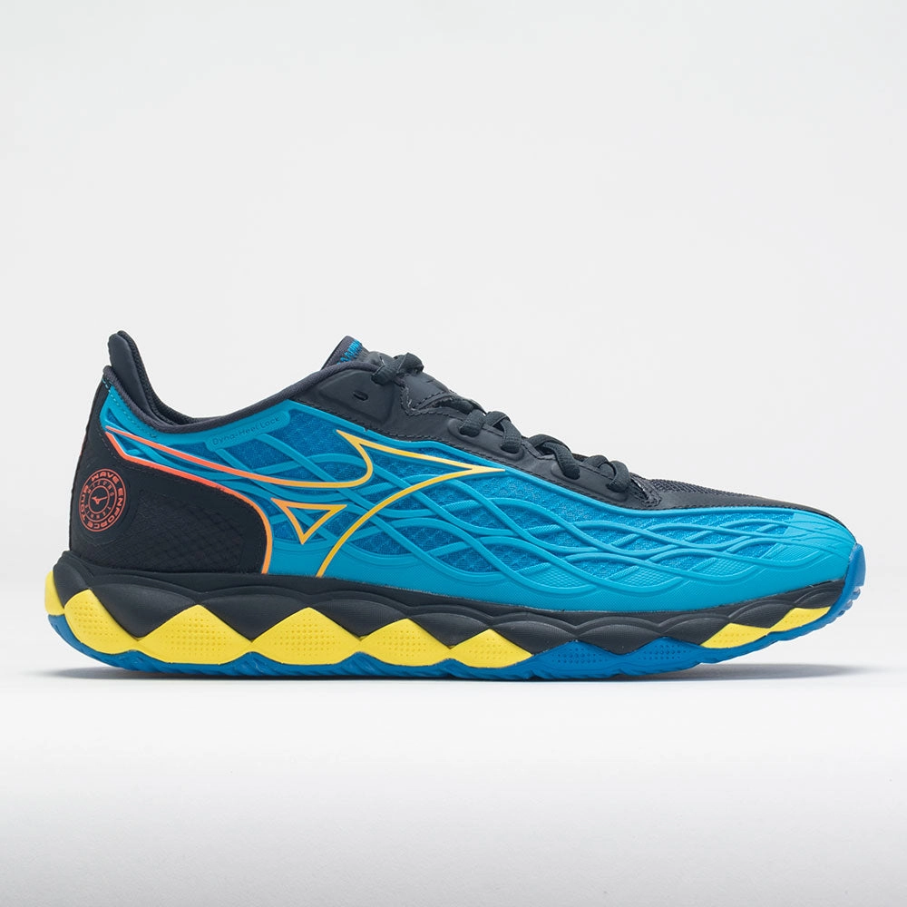 no - tie running shoes weight - lifting shoes Mizuno Wave Enforce Tour AC Men's  Jet Blue/Bolt