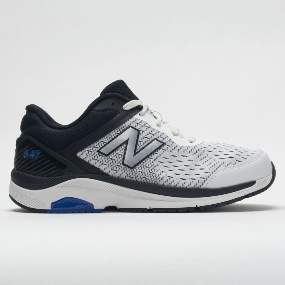 New Balance 847v4 Men's  Arctic Fox/Black/Team Royal running on an outdoor track shoes fitness goal achievement