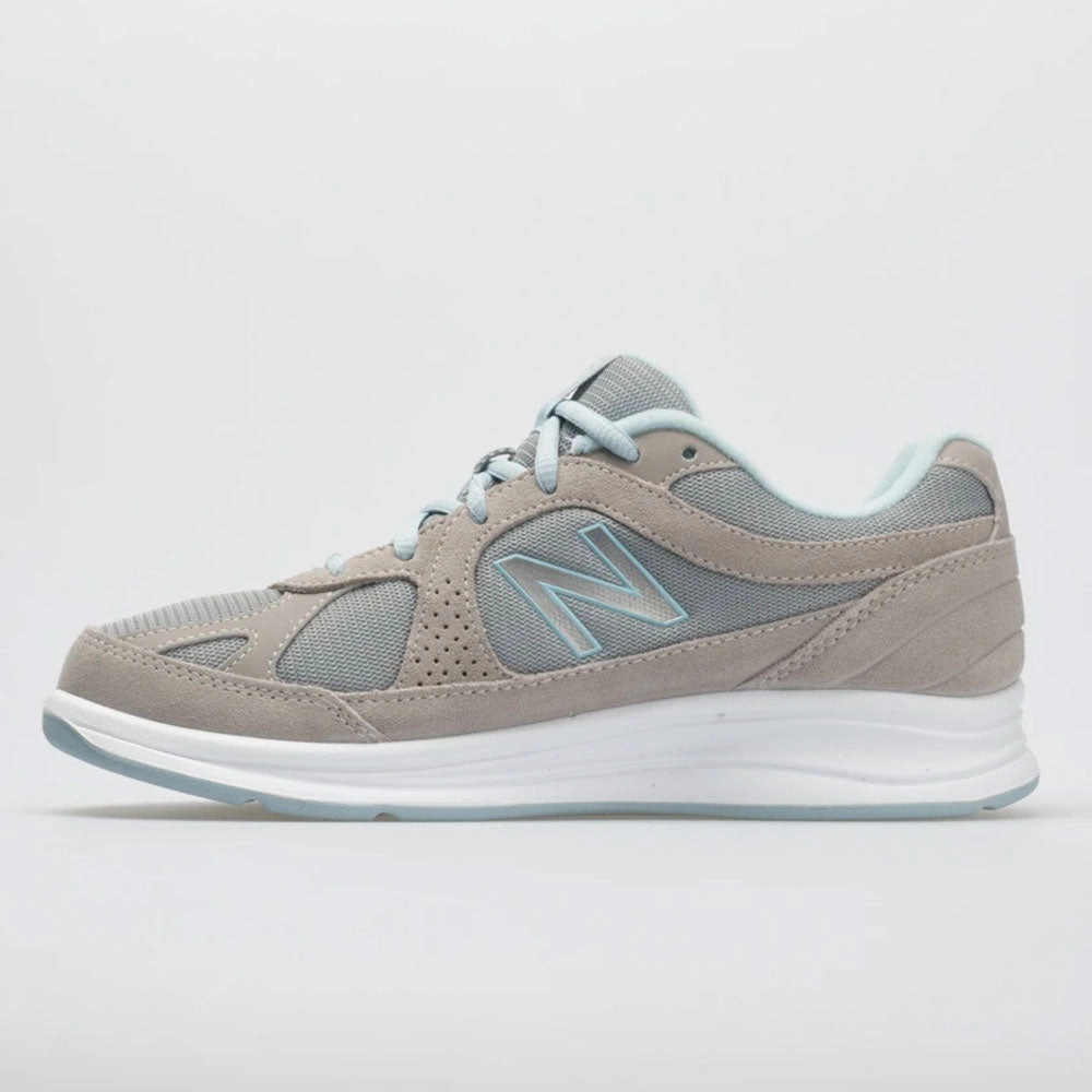 New Balance 877 Women's  Silver/Aqua Odor Resistant sustainable running wear