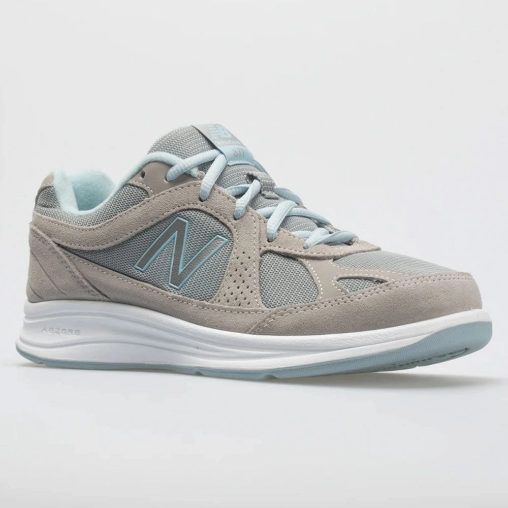 brooch - decorated running shoes New Balance 877 Women's  Silver/Aqua