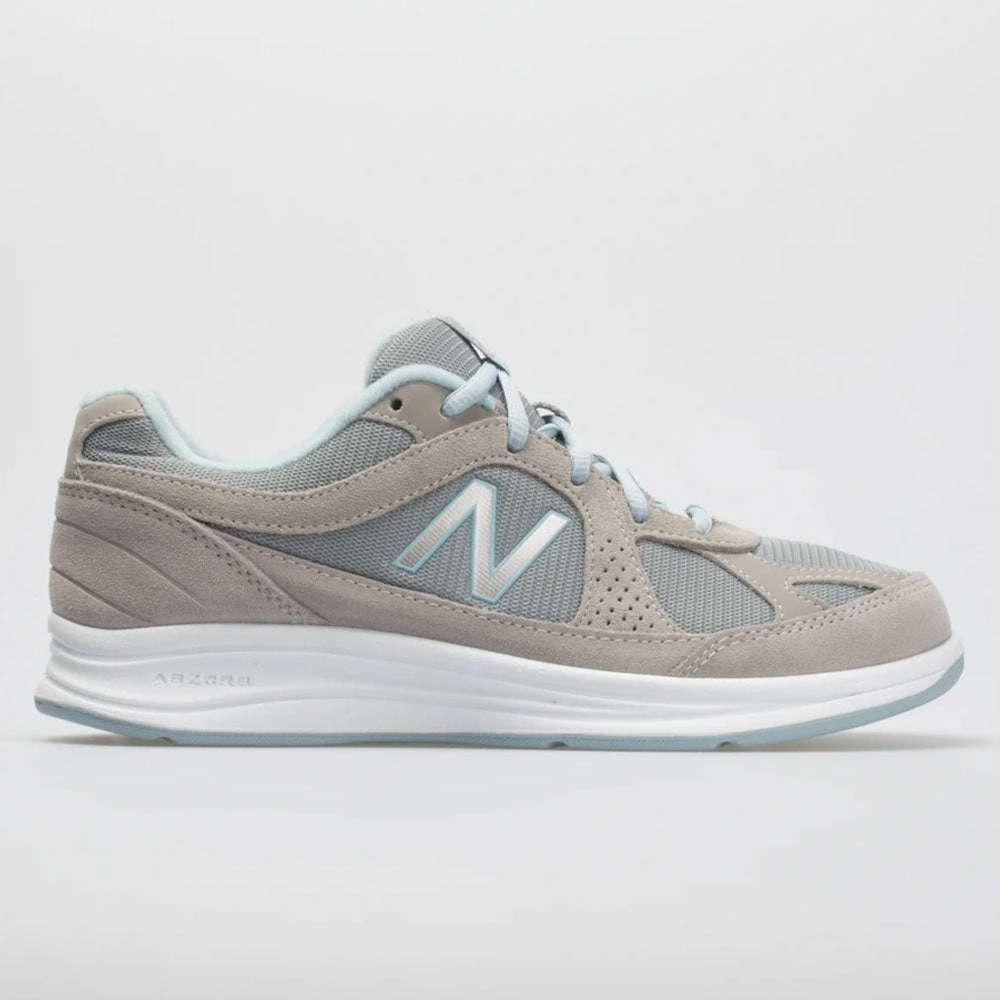 New Balance 877 Women's  Silver/Aqua Wide