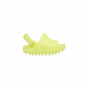 Comfortable Heel Yeezy Slides (Infants), Glow Green