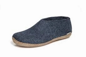 Classic Design Mule Style Shoe Denim (Leather)