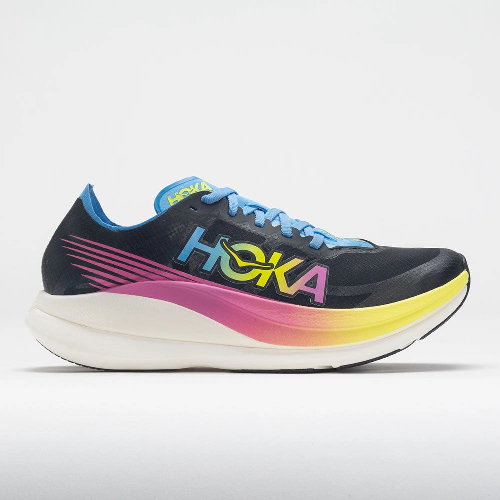 half - marathoning shoes static shoes HOKA Rocket X 2 Unisex  Black/Multi