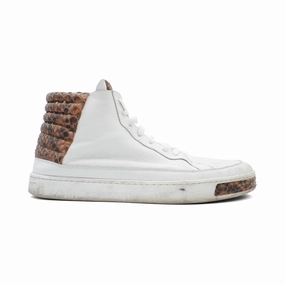 Gucci Python High-Top Sneakers - Men's 7.5 Minimal Look