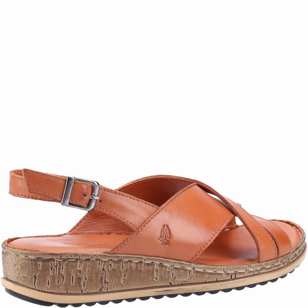 Hush Puppies Elena Cross Over Wedge Sandal FlexibleOutsole