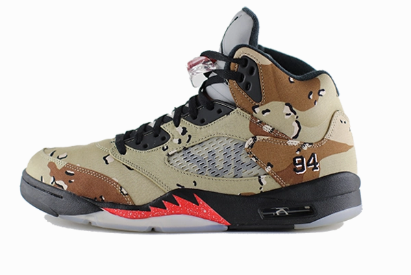BreathableLining wide - fit Air Jordan 5 "Camo Supreme"