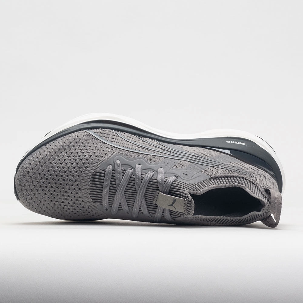 Puma ForeverRun Nitro Knit Men's  Concrete Gray/Flat Dark Gray frequent - use