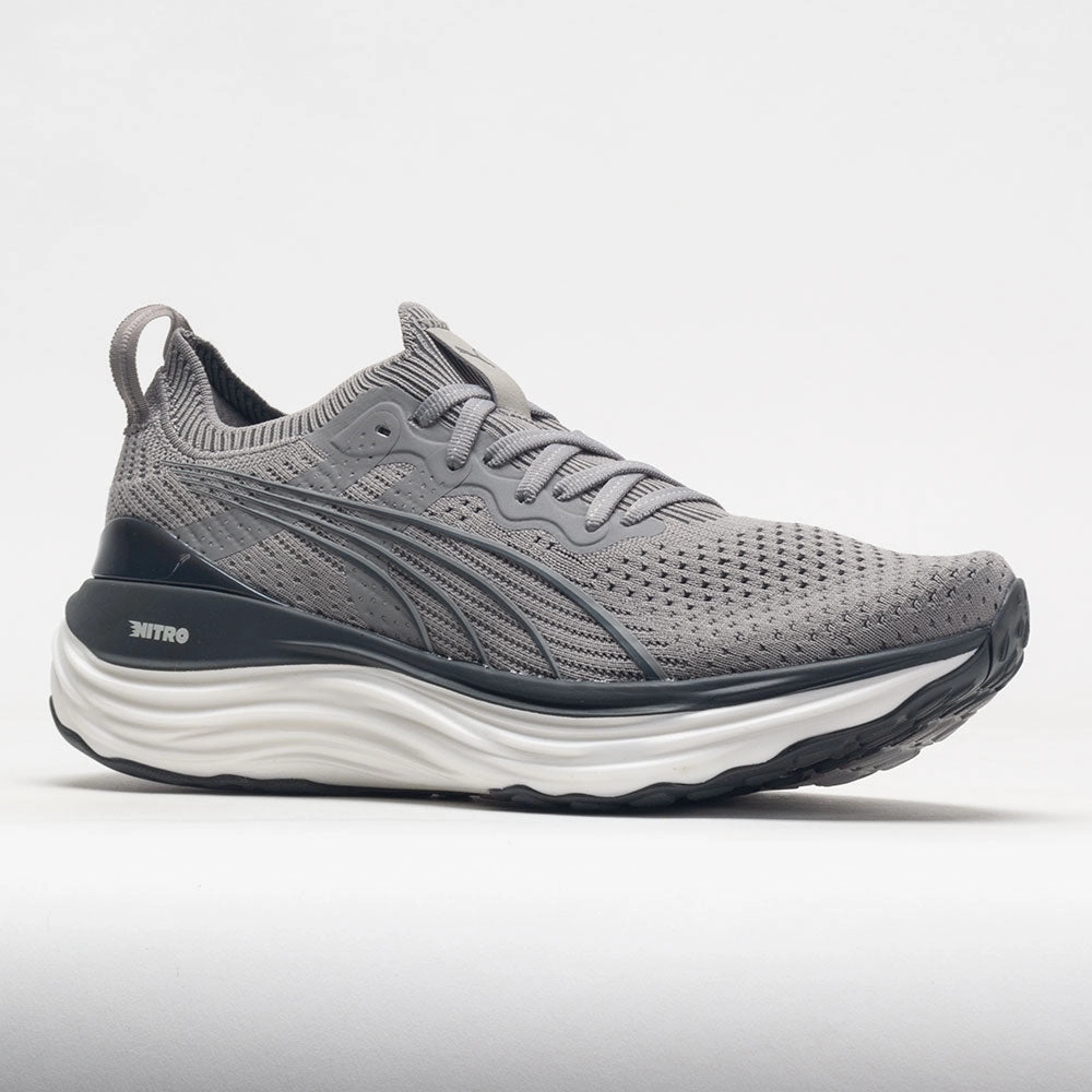 neutral - arch shoe help Puma ForeverRun Nitro Knit Men's  Concrete Gray/Flat Dark Gray