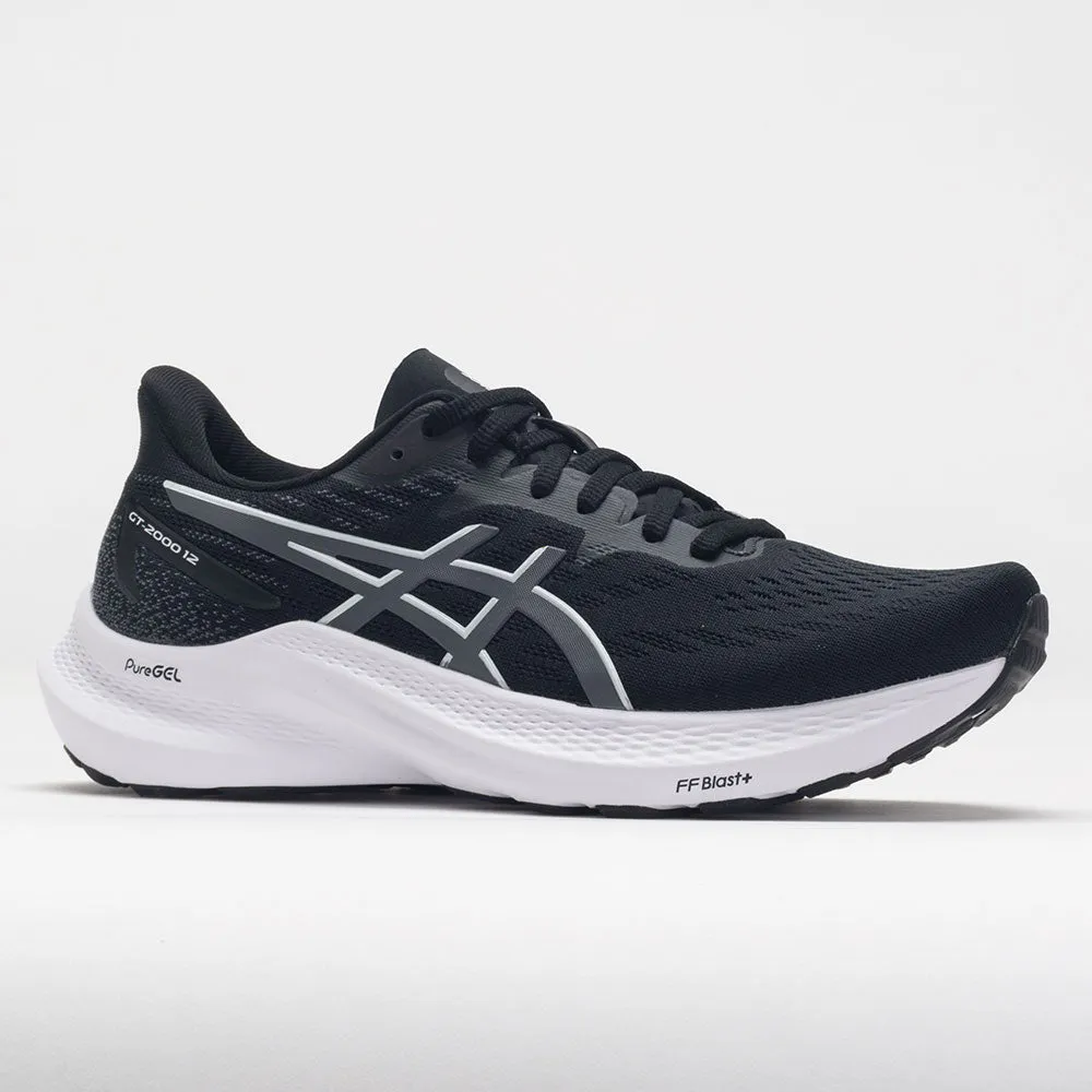 running in a fitness center shoes Night running safety ASICS GT-2000 12 Women's  Black/Carrier Grey