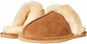 Minnetonka Women's Sheepskin Slide Instant Comfort Relaxing Walk Shoes