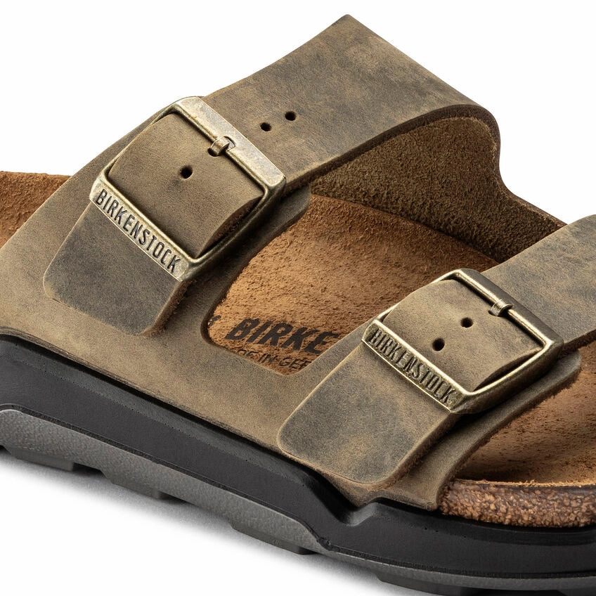 Men's Arizona CT Rugged Faded Khaki Oiled Leather Stable Fit Slides Fashion Slides