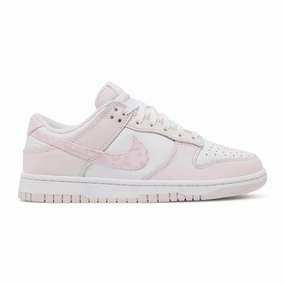 Women's Nike Dunk Low, Pink Paisley Slip   On Style Structured Form