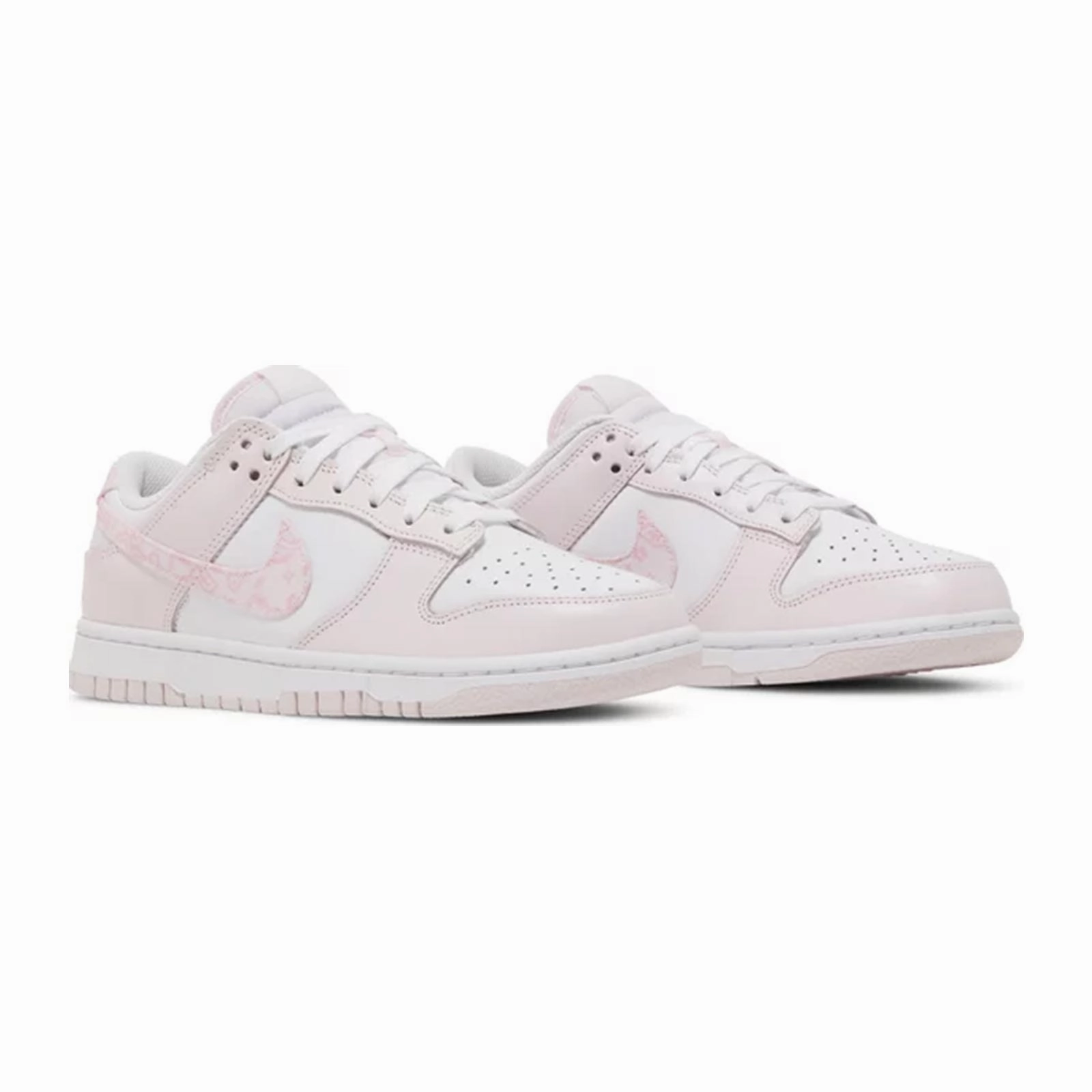 Women's Nike Dunk Low, Pink Paisley Chic Flair Anti Slip Tread