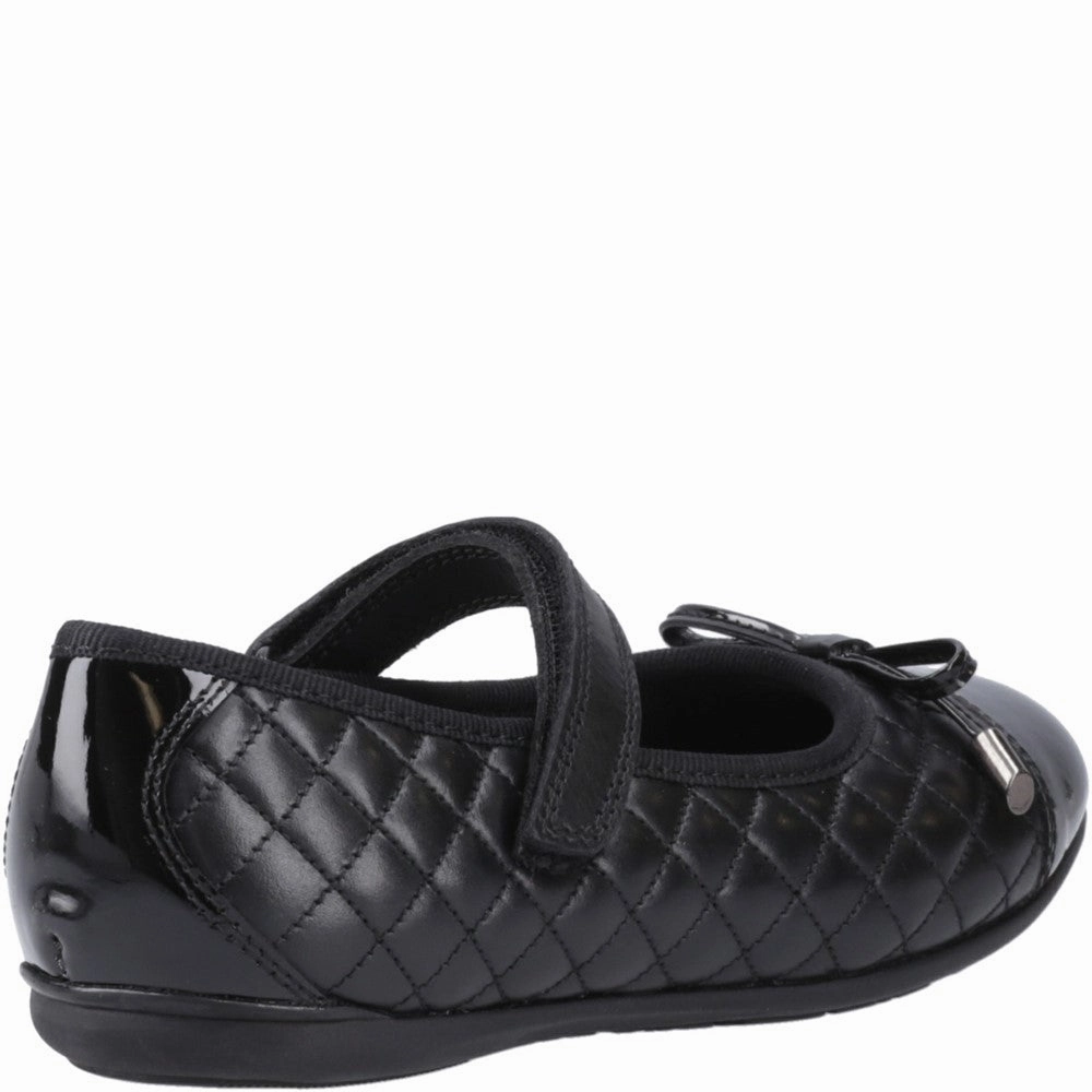 Hush Puppies Lottie Quilt Ballerina Junior School Shoes bike ride Street Outfit