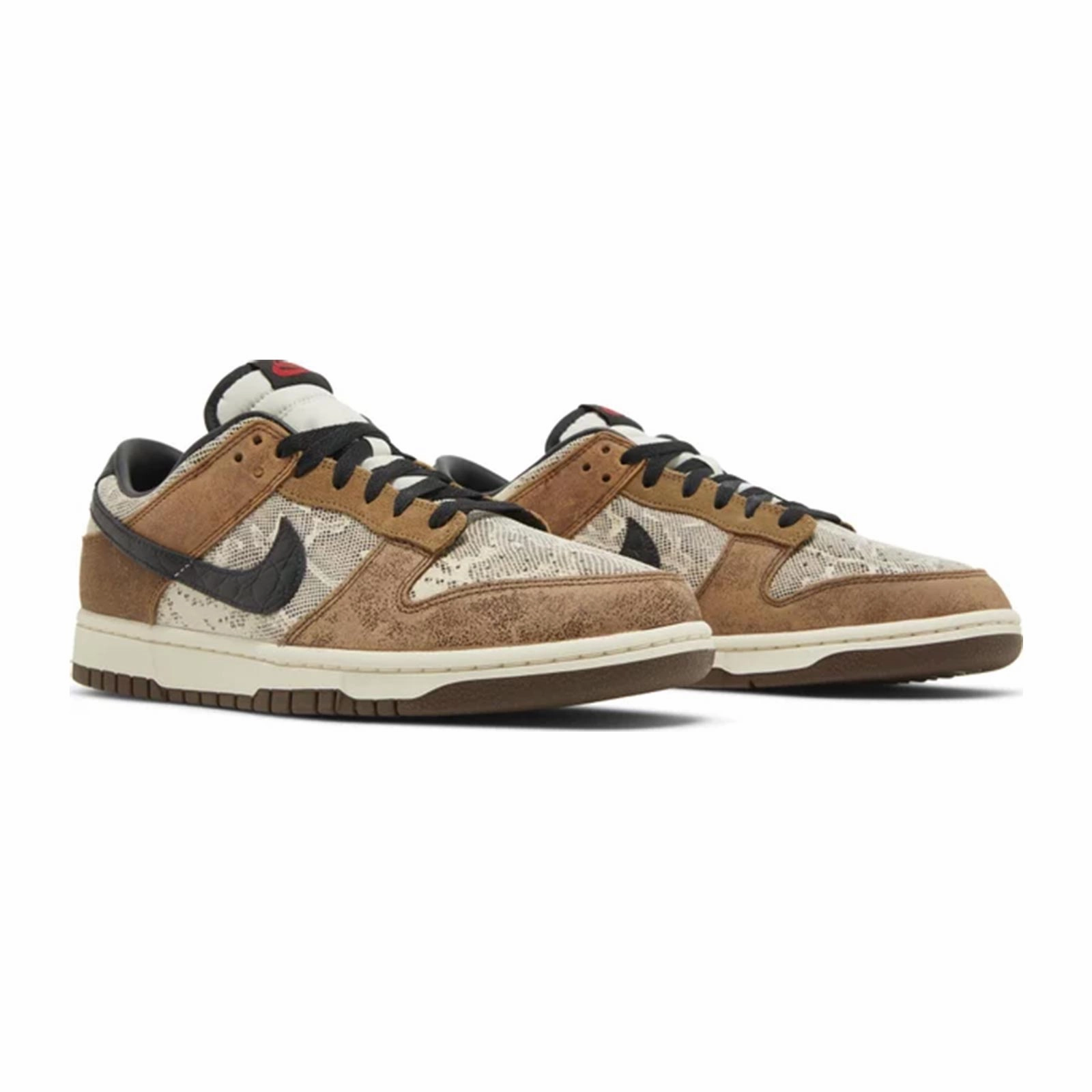 Tensile Fiber Upper sport mix Nike Dunk Low, Premium Brown Snakeskin