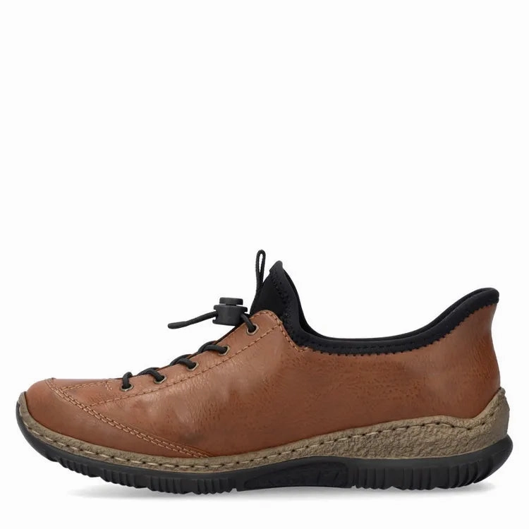 No Hassle Flex Step N3267-24 Bungee Lace Ready 2 Go Brown