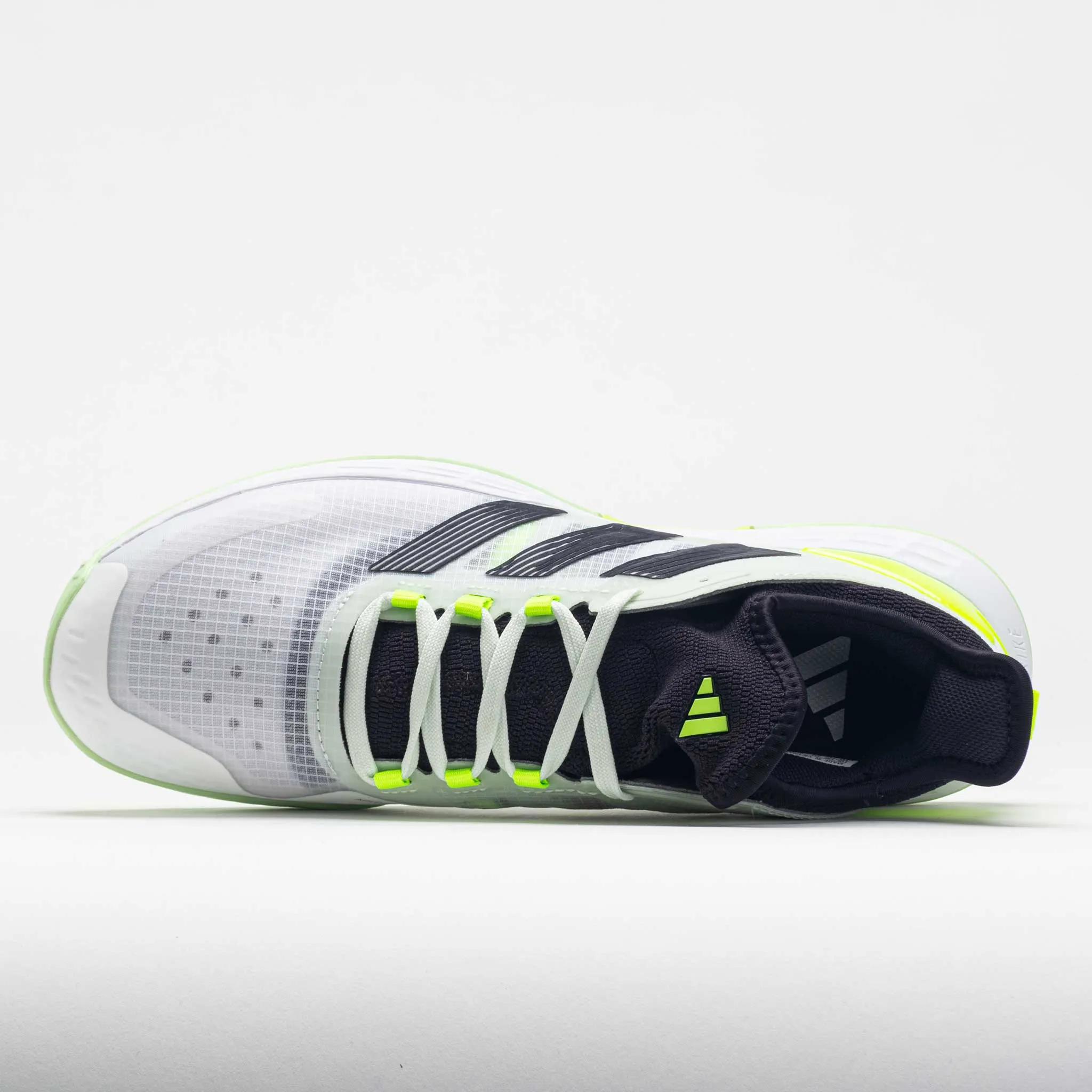 adidas adizero Ubersonic 4.1 Men's  White/Aurora Black/Lucid Lemon ReinforcedHeel padded - tongue