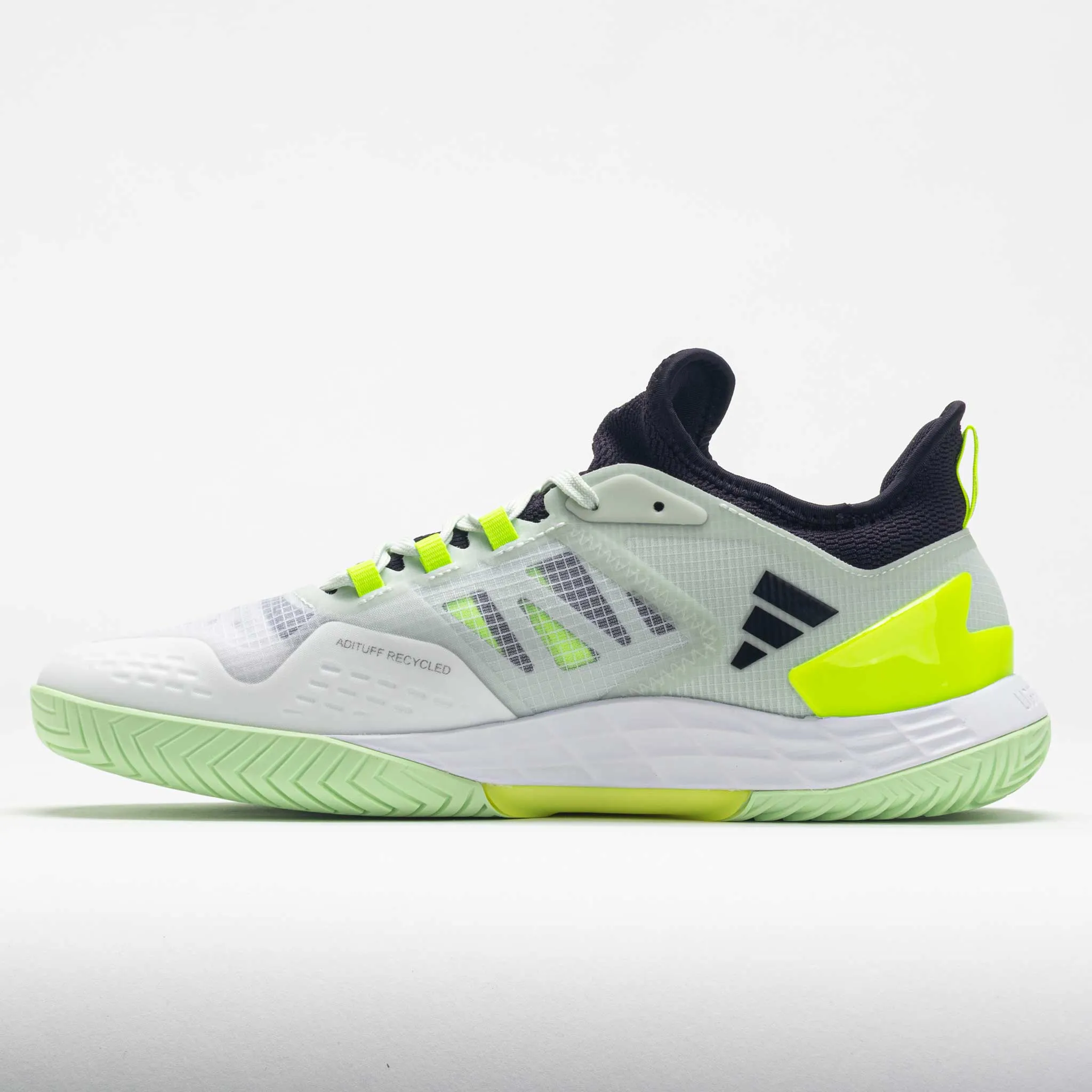 asphalt - road - runner Smooth - finish adidas adizero Ubersonic 4.1 Men's  White/Aurora Black/Lucid Lemon