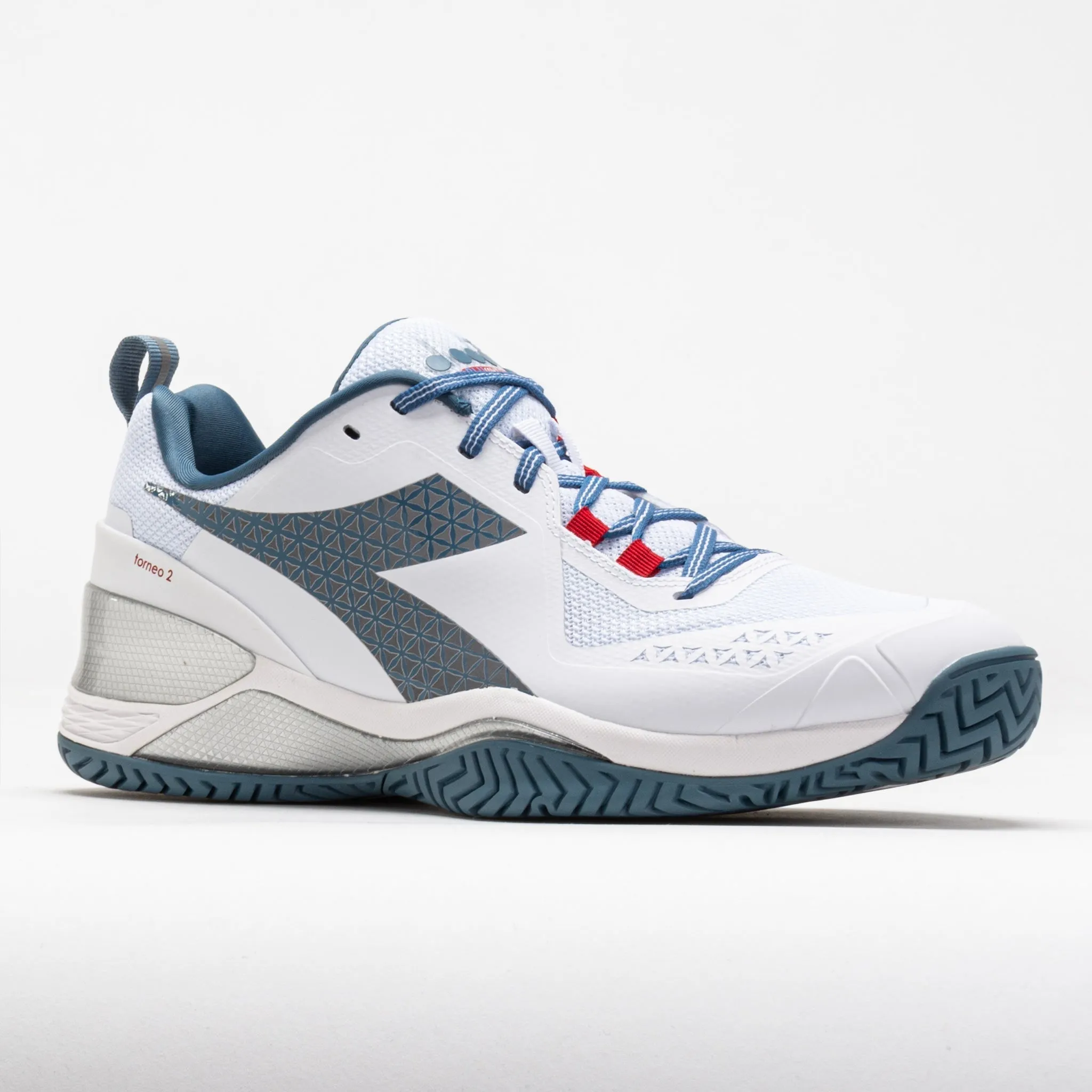 Diadora Blushield Torneo 2 AG Men's  White/Oceanview/Salsa cyclist shoes