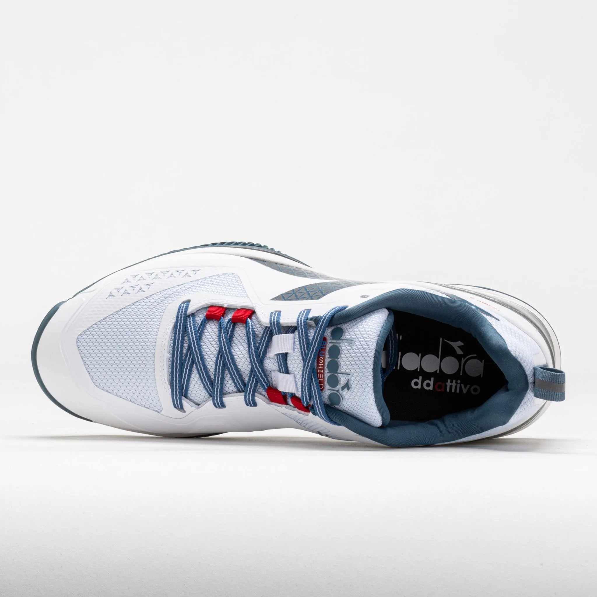 well - balanced Excellent traction Diadora Blushield Torneo 2 Clay Men's  White/Oceanview/Salsa