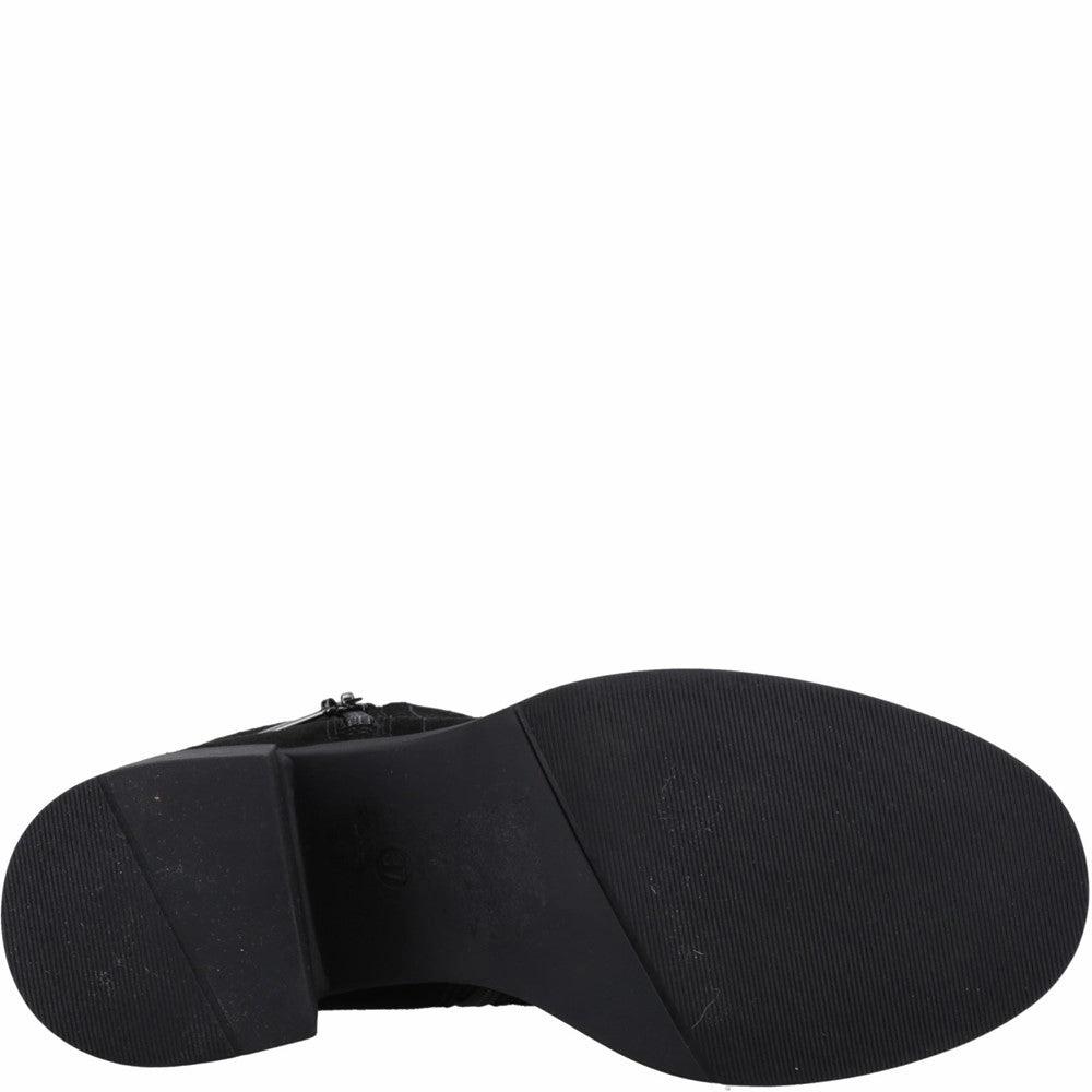 Outdoor Style Leather Upper Hush Puppies Adele Ankle Boots