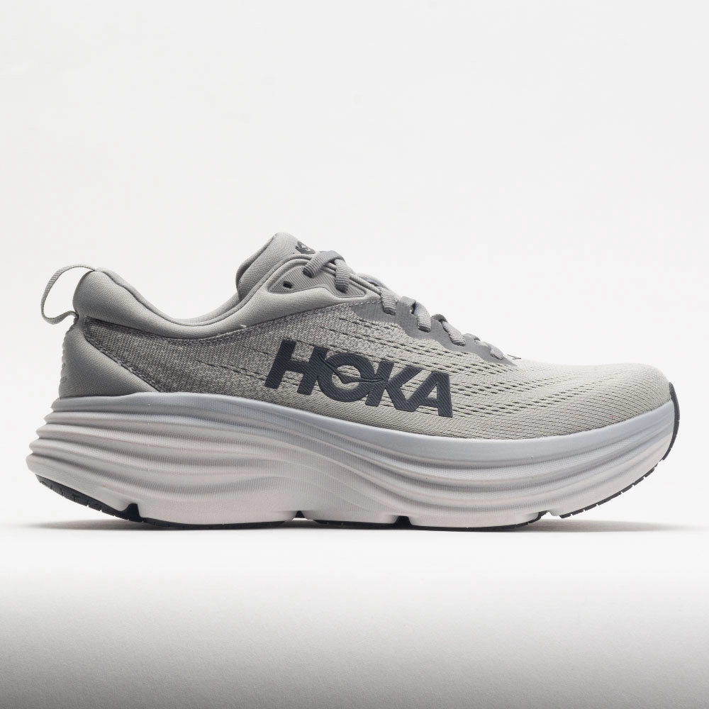 low - top running shoes high - top style HOKA Bondi 8 Men's  Sharkskin/Harbor Mist